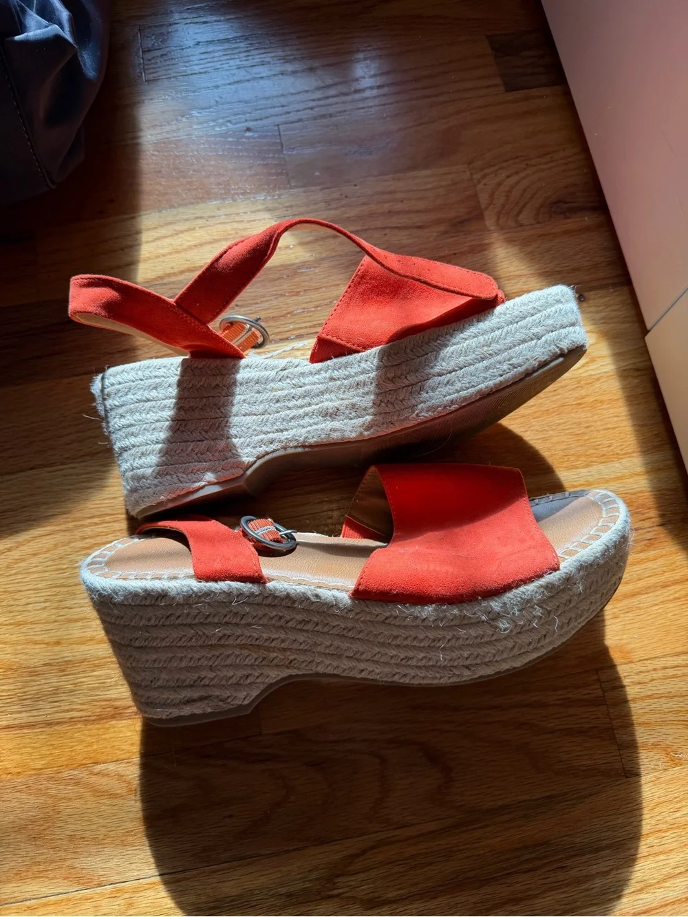 Universal Thread Orange Espadrille Platform Sandals